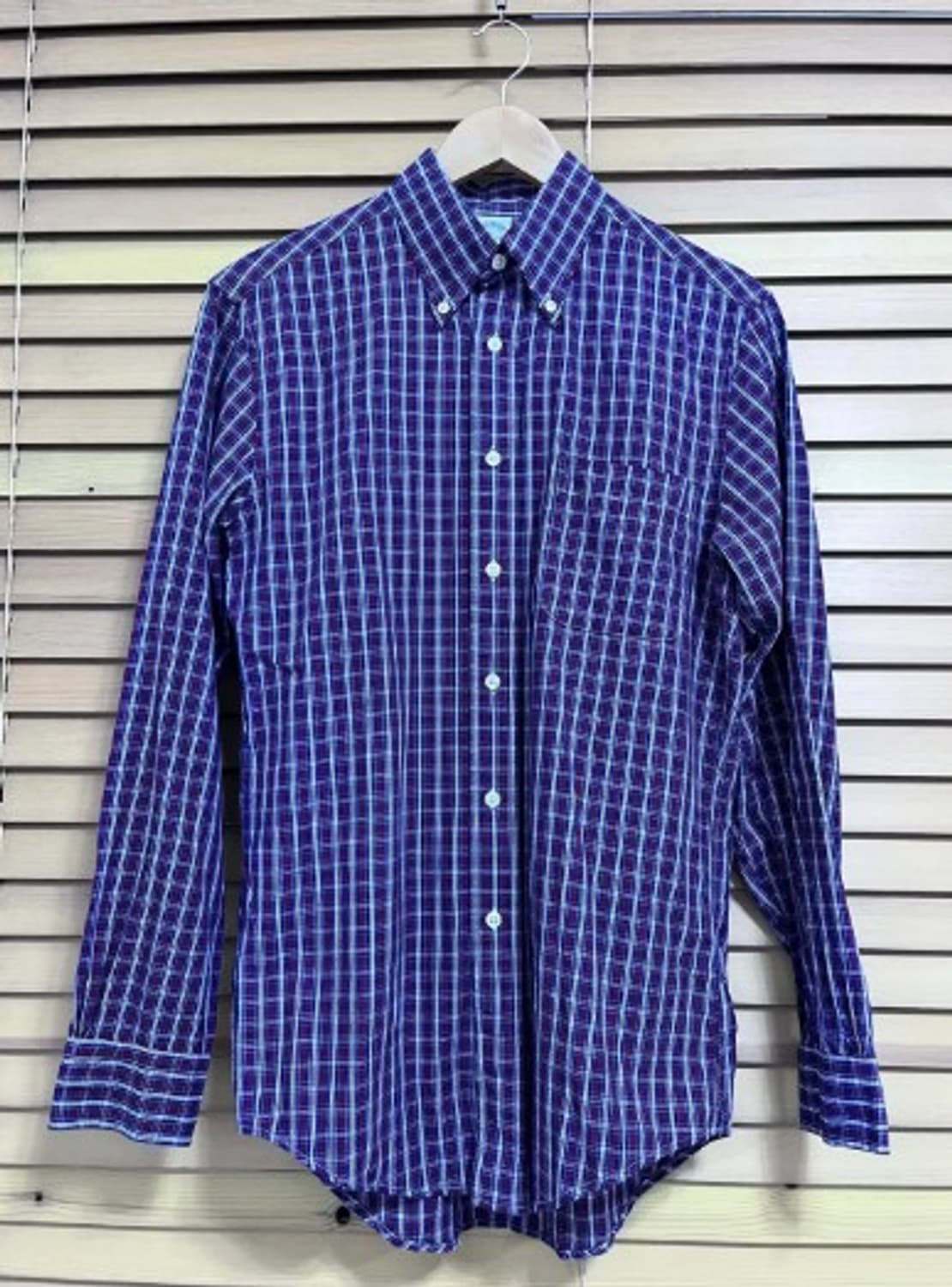 브룩스브라더스 남성 체크긴팔면셔츠 S사이즈 상품이미지2