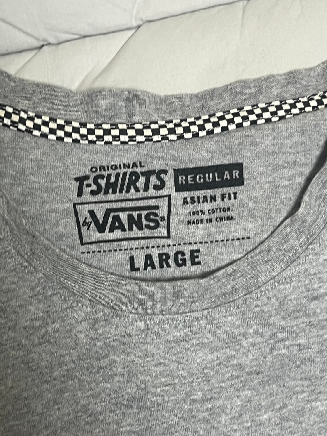 빈티지 VANS 그레이 프린팅반팔티 L 상품이미지3