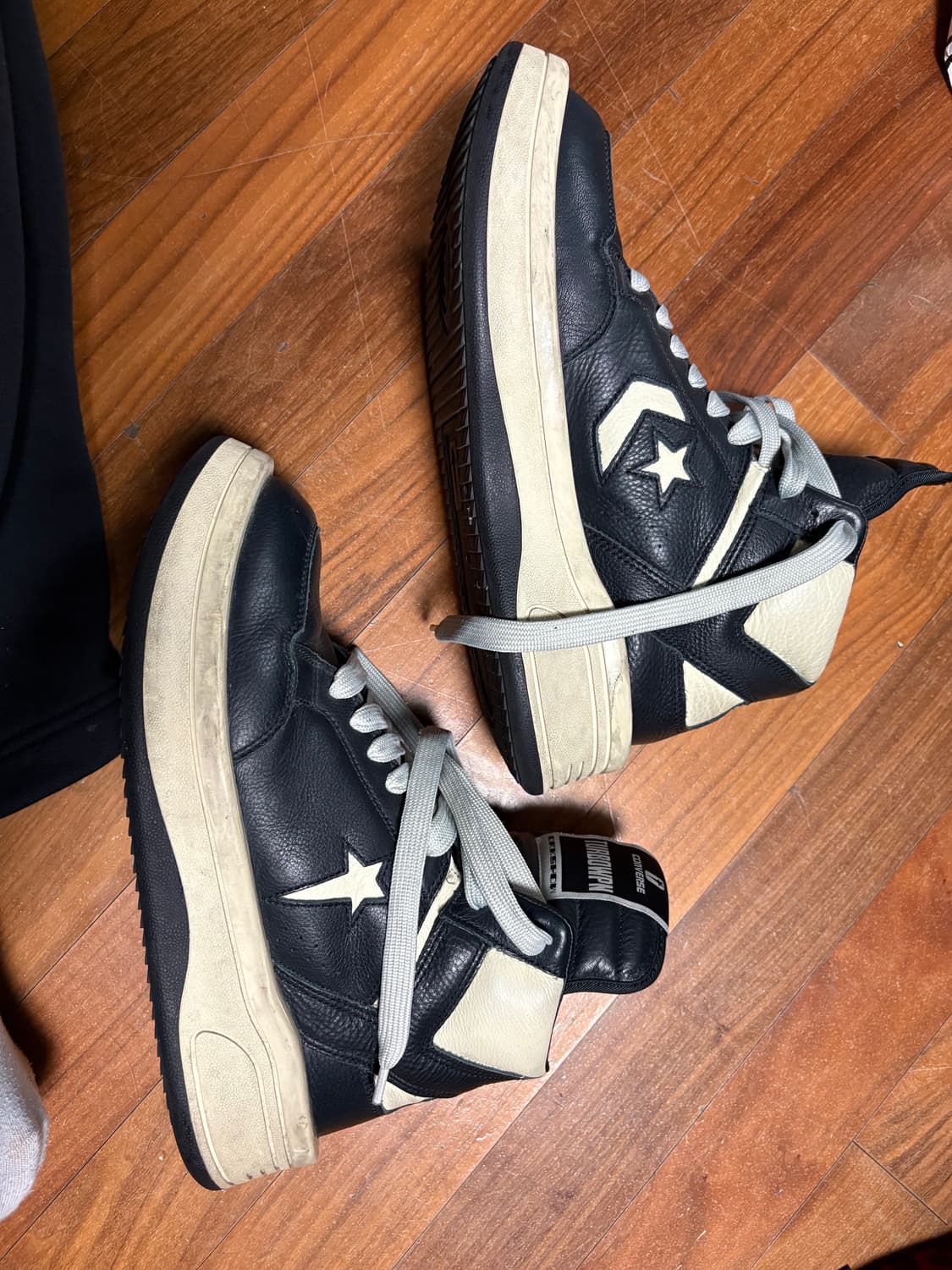 릭오웬스 다크쉐도우 컨버스 터보웨폰 블랙 크림 280 상품이미지2