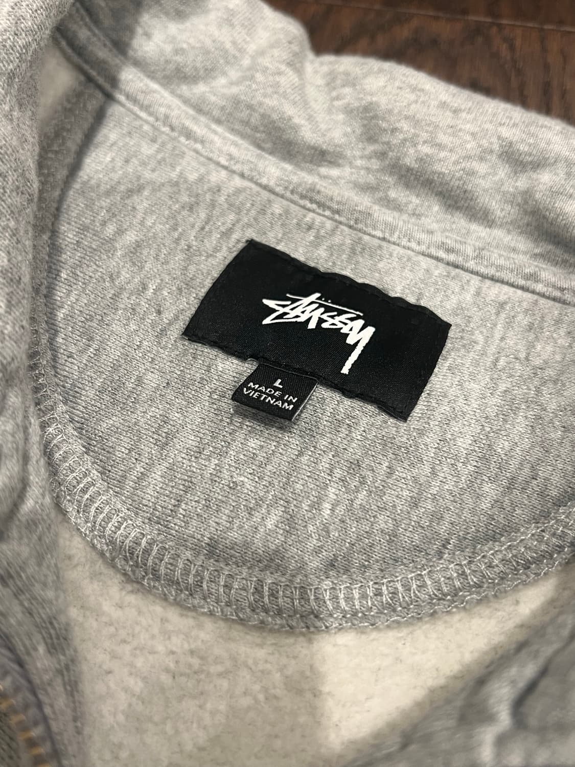 스투시 stock logo mock (grey heather) 상품이미지10