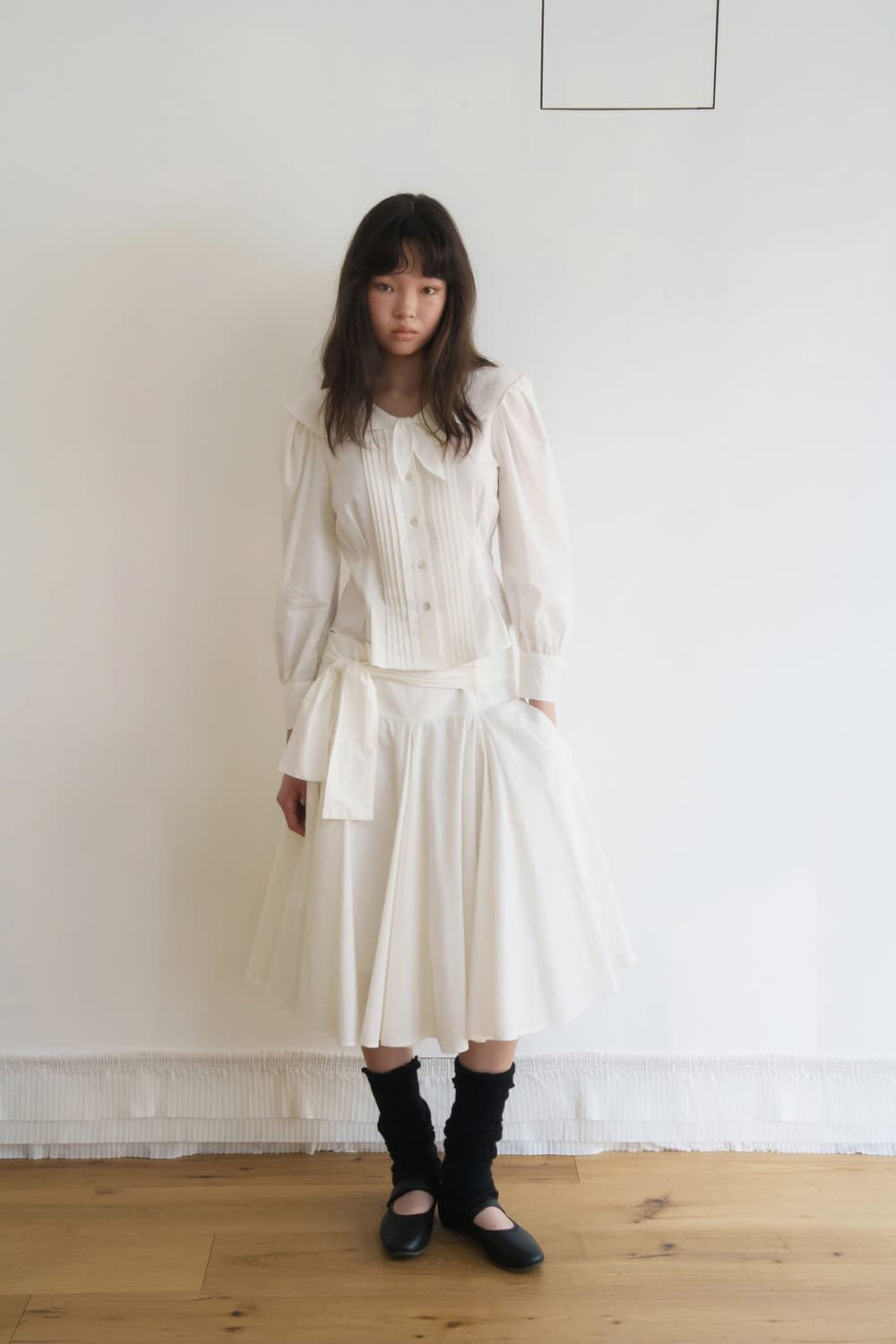 새상품) 스무드무드 Smooth Mood Ninetta 아이보리 블라우스 상품이미지3