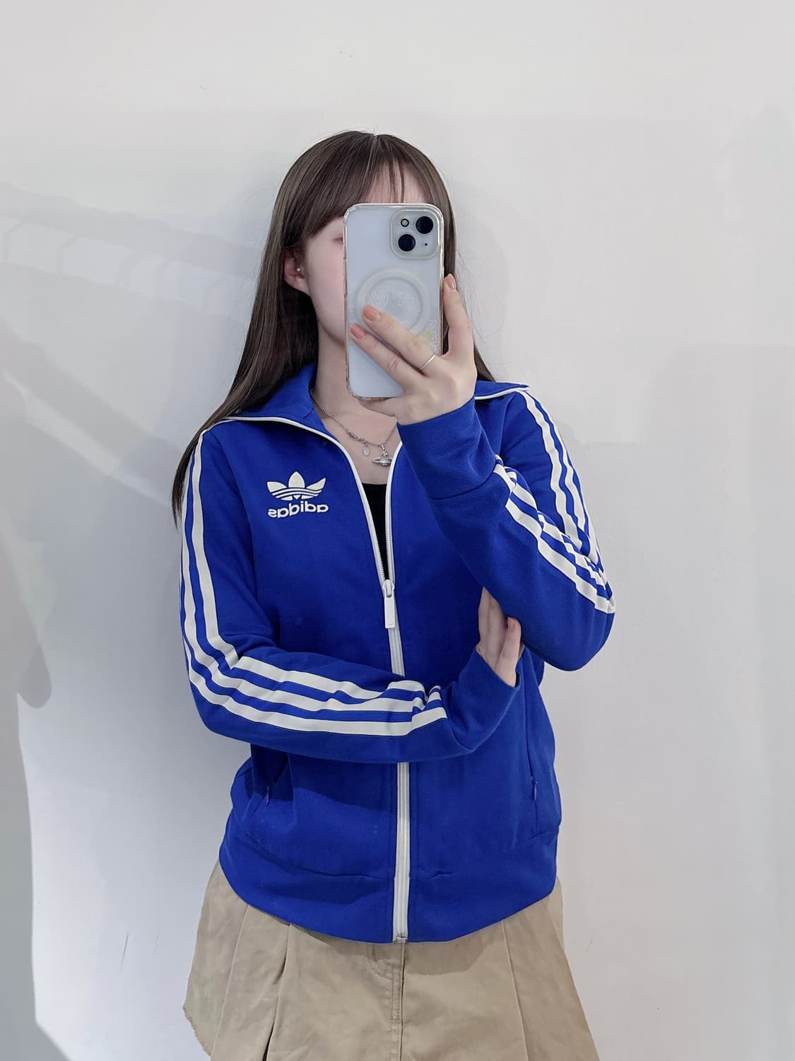 아디다스 유로파 블루 삼선 트랙탑 상품이미지1