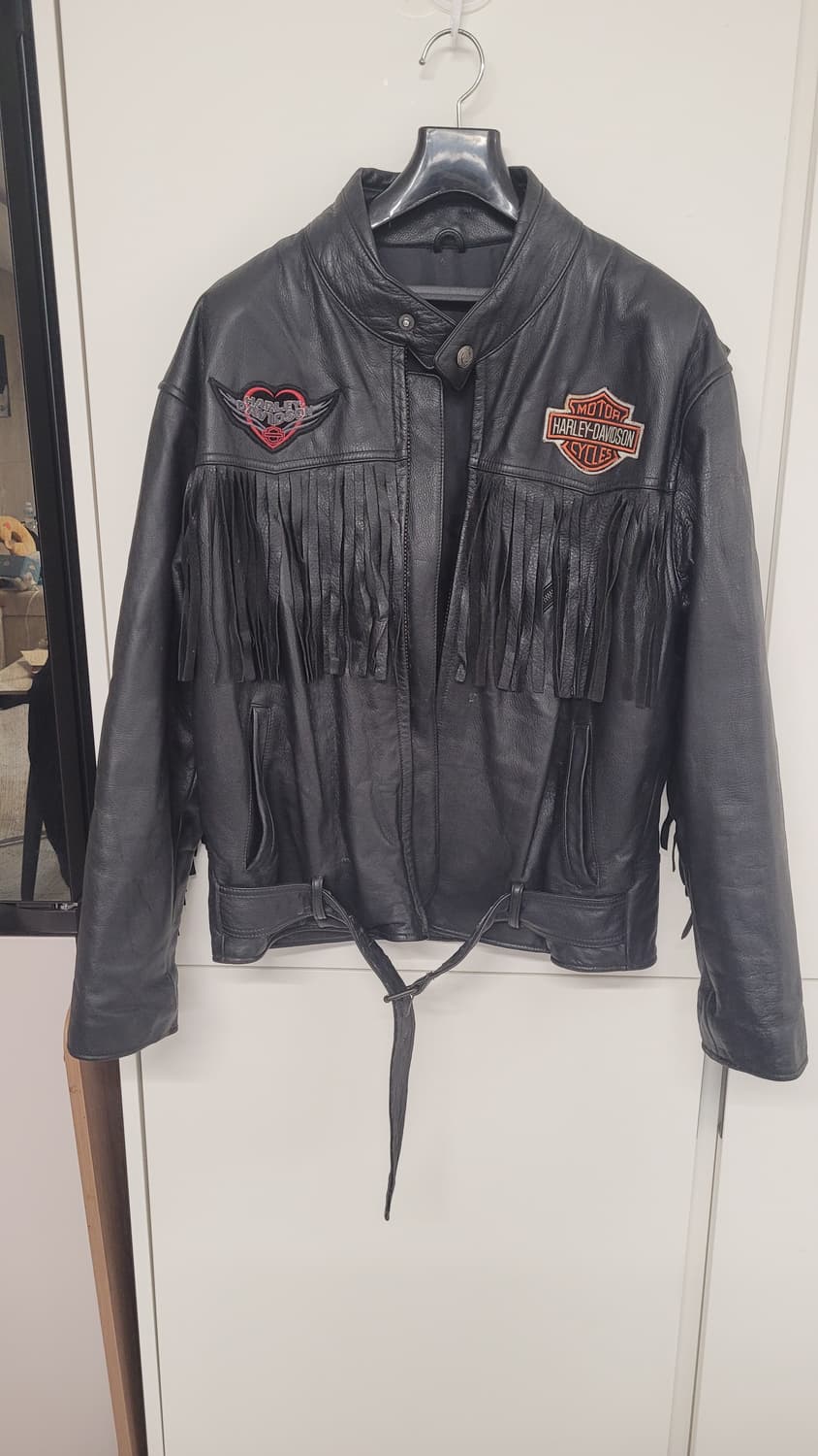 manstar 맨스타  할리데이비슨  소가죽 라이더 자켓-L사이즈 상품이미지8