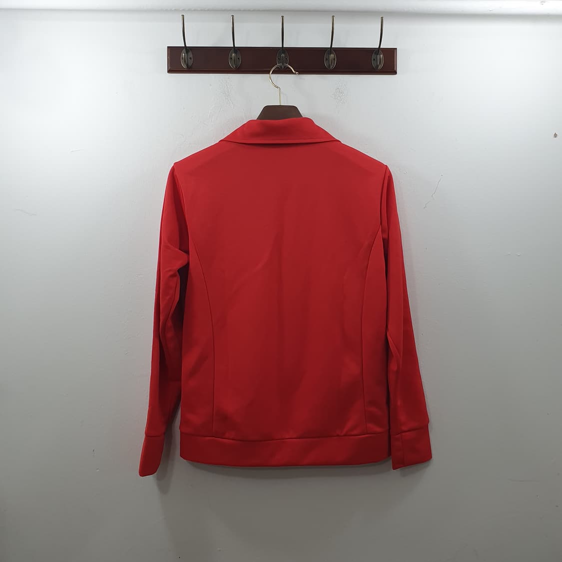 95 아디다스 여성 레드 데일리 파이어로고 져지 집업 트랙탑 상품이미지6