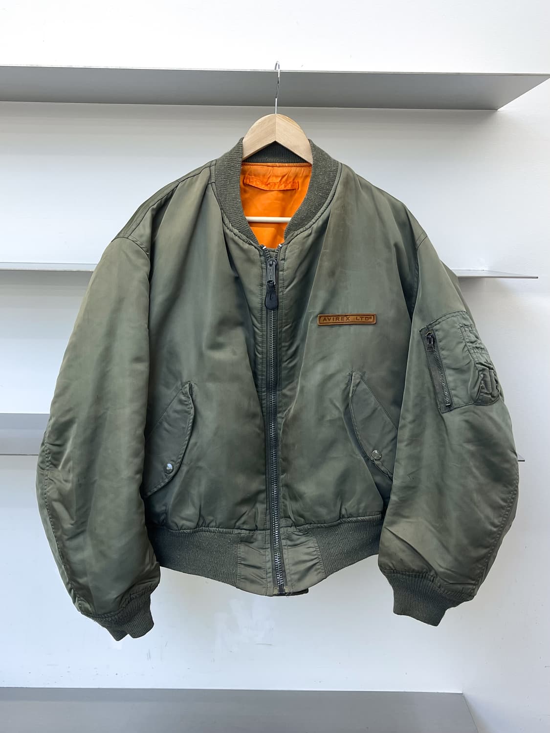 아비렉스 90s VF-117 프라이배티어스 Ma-1 자켓 상품이미지2