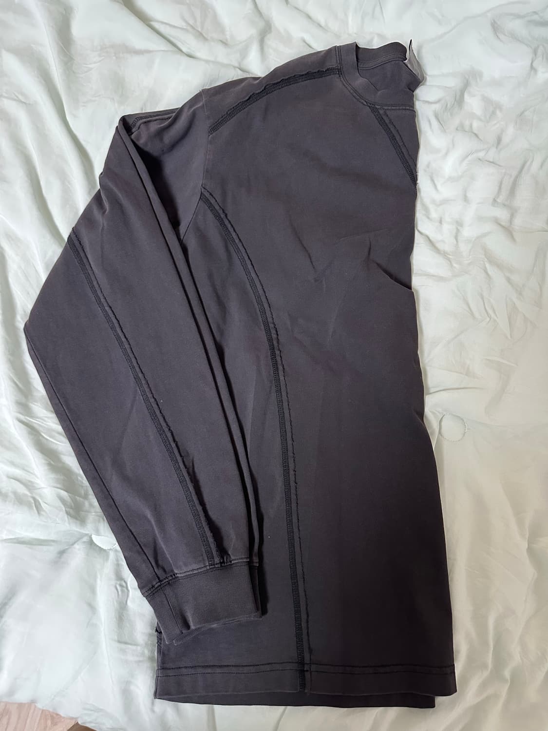노매뉴얼 롱슬리브 L washed black 상품이미지4