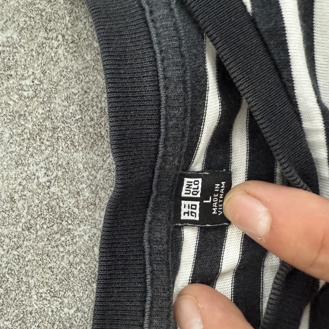 유니클로 줄무늬 긴팔티셔츠 상품이미지6