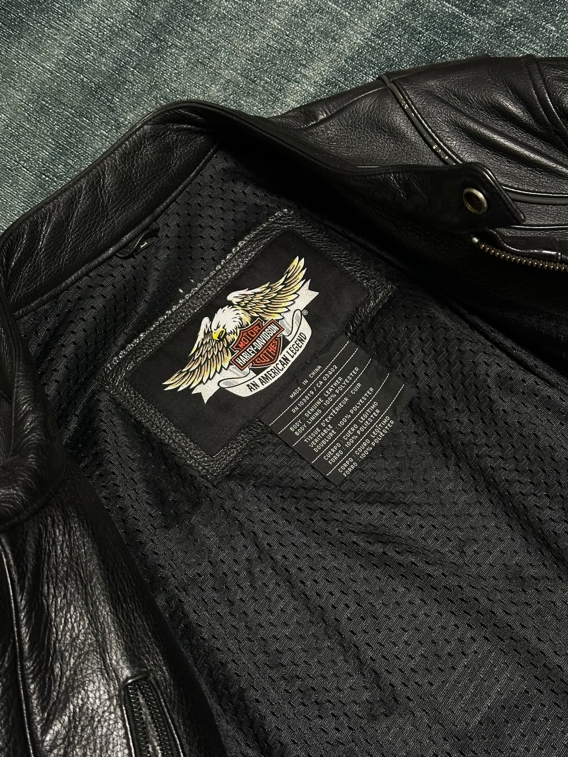 할리데이비슨 라이닝 가죽 자켓 상품이미지4