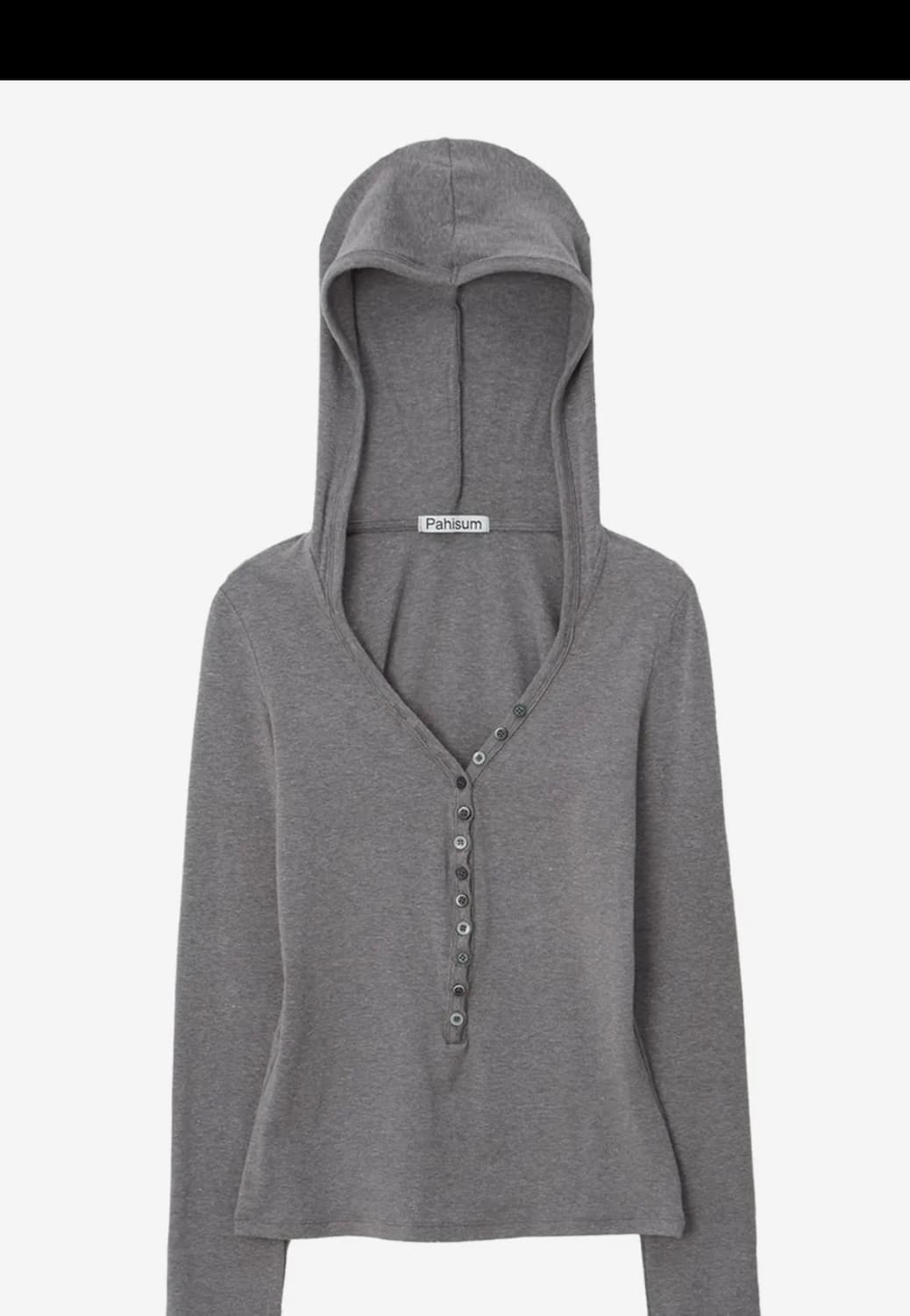 새상품 당일배송 파히섬 버튼 티셔츠 그레이 상품이미지1