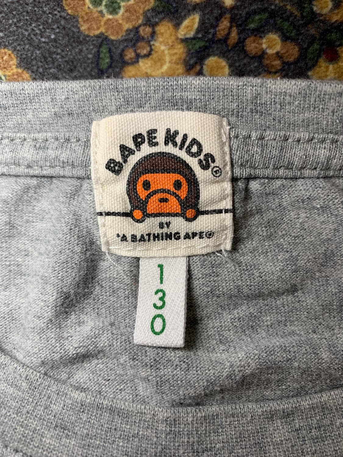 (빈티지)Bape kids 베이프 키즈 해골 프린팅 반팔티셔츠 130 상품이미지3
