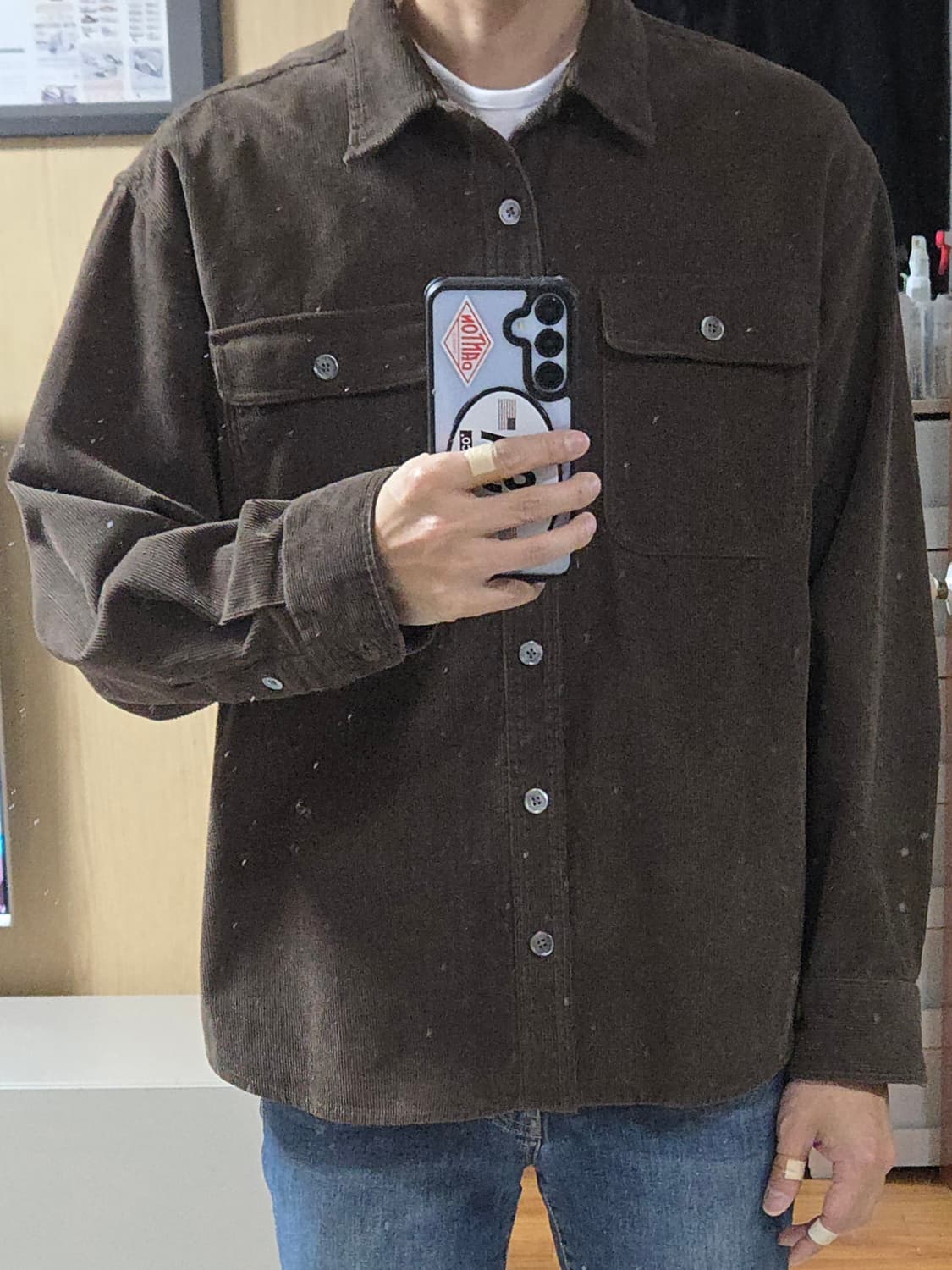 (착샷) 퍼스트플로어 로이 셔켓 코듀로이  상품이미지10