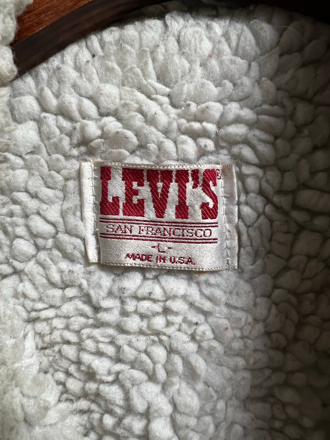 80s 리바이스 쉐르파 흑청 자켓 상품이미지8