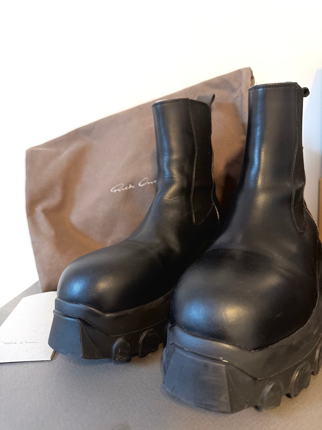 릭오웬스 보조 트랙터 부츠 38 (240~250) 풀구성 상품이미지1