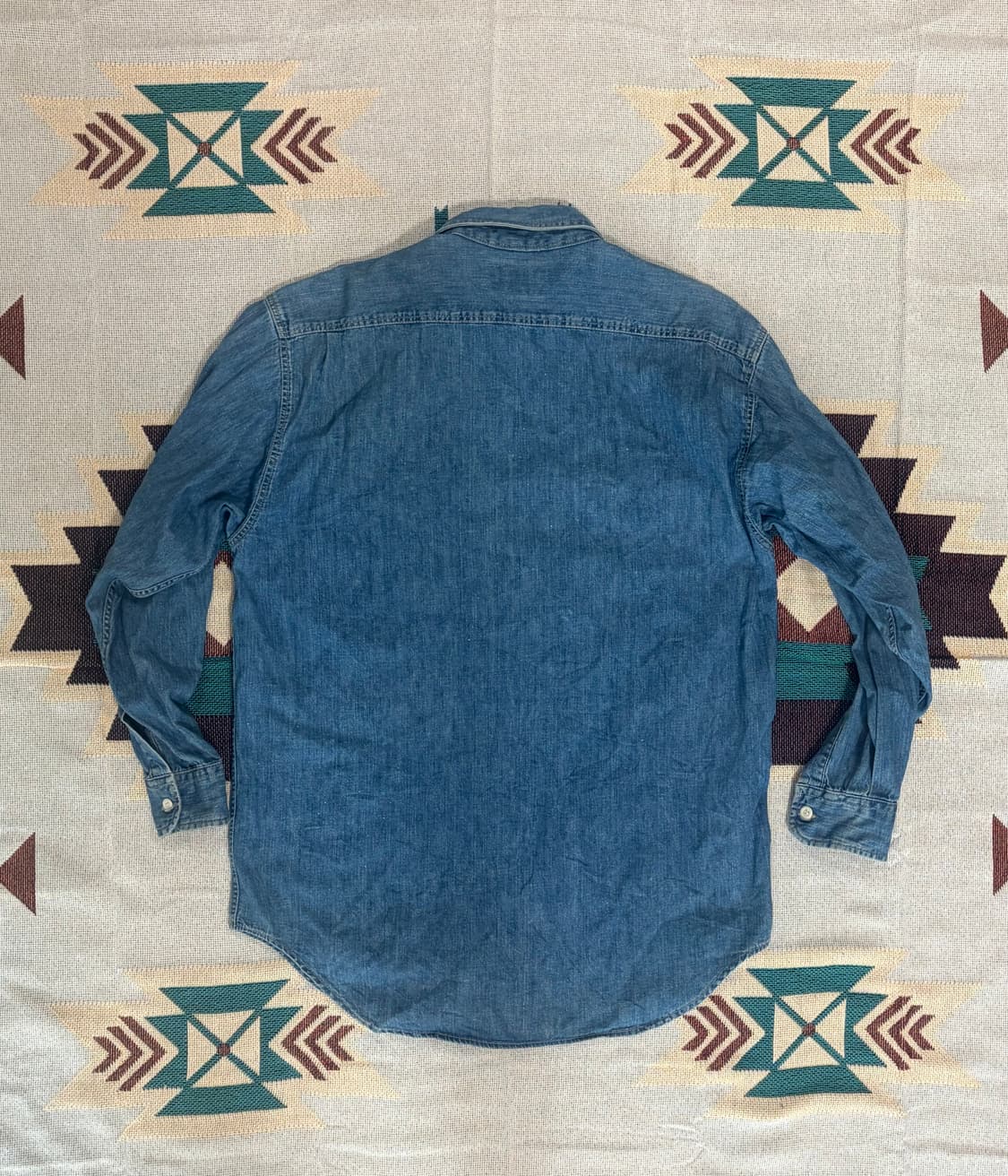 90~00s 랭글러 웨스턴 워크 데님 셔츠 상품이미지5