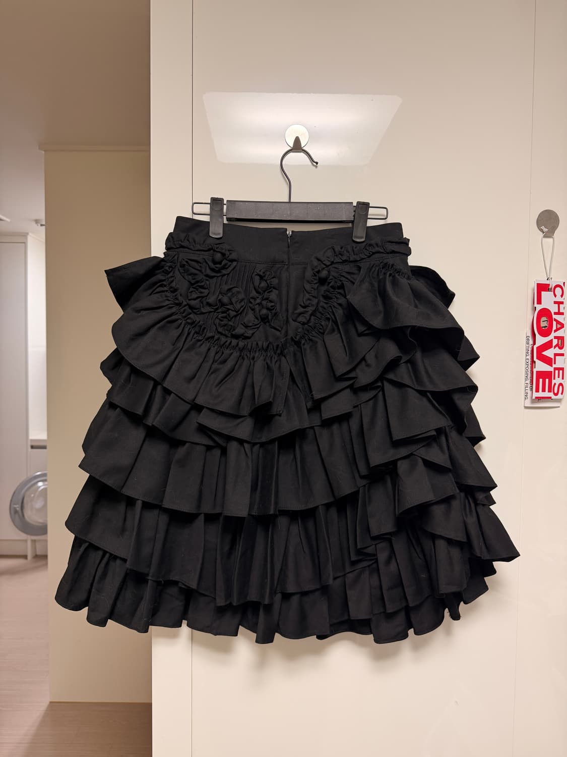 러플 스커트 블랙 상품이미지2