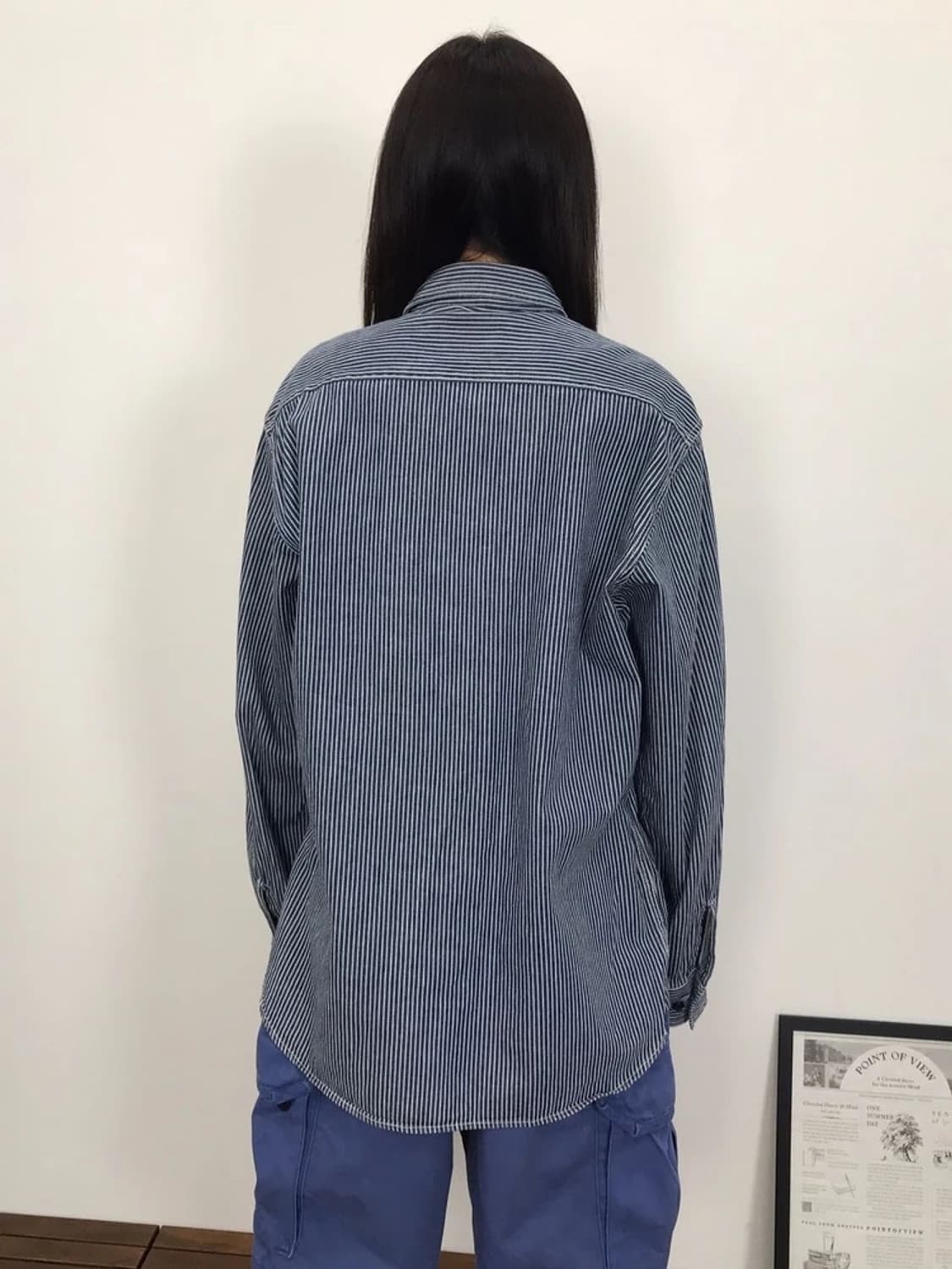 Right On Stripe Work Shirt 상품이미지3