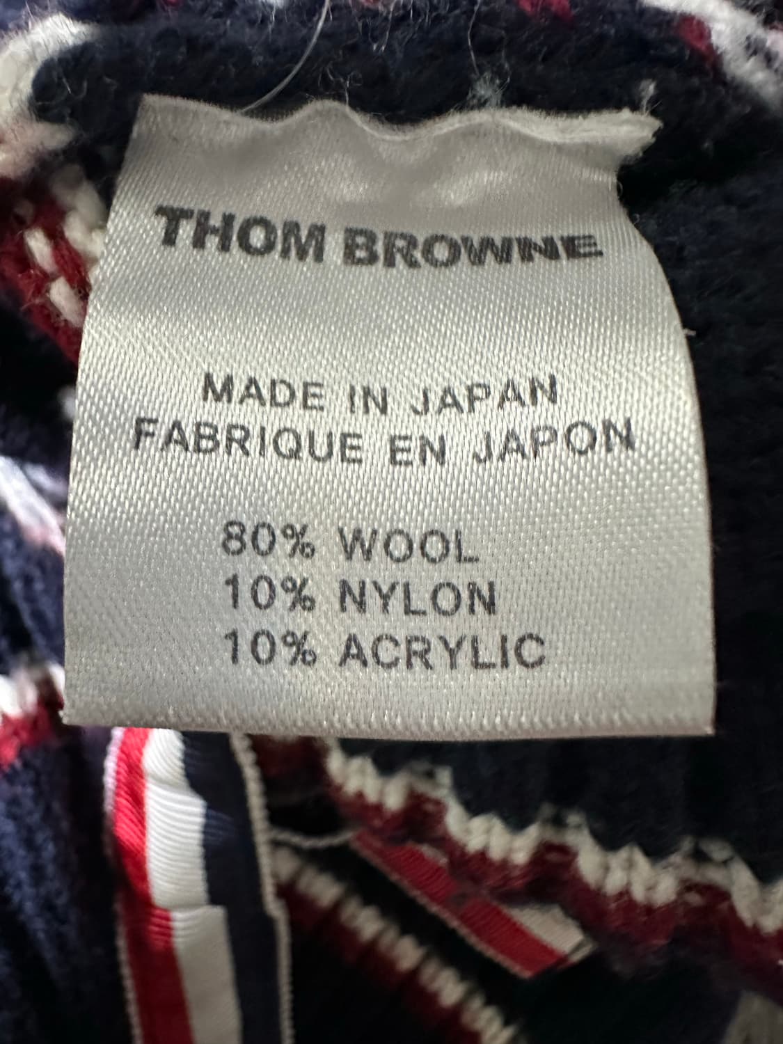 톰브라운 네이비 스트라이프 니트 상품이미지4