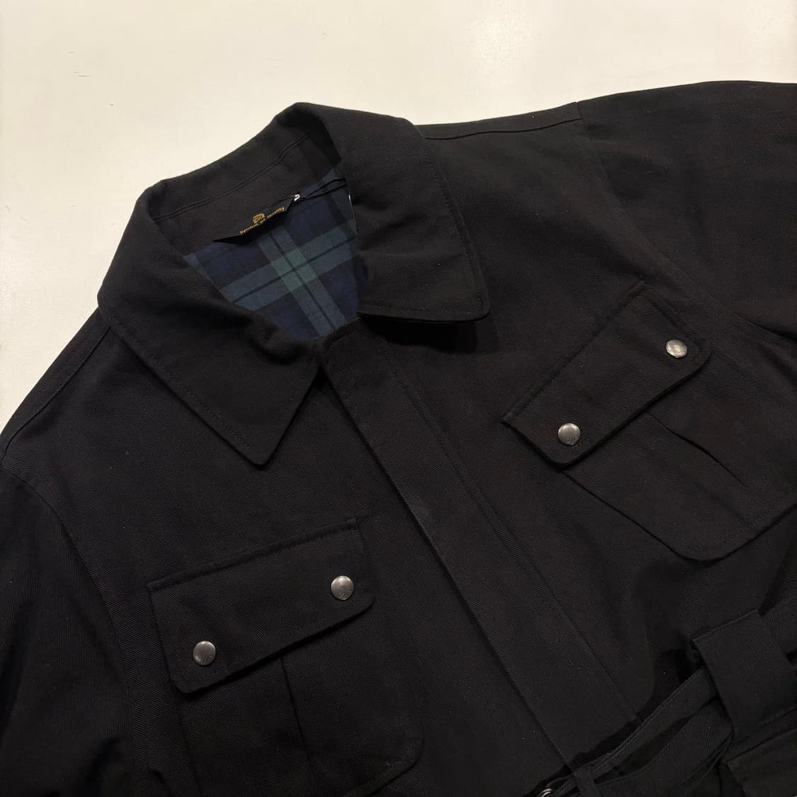 [L] 론트 사파리 블랙 벨티드 자켓 C34 상품이미지3