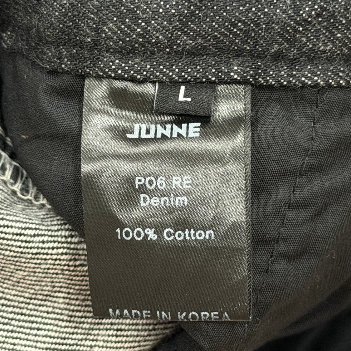 JUNNE 준느 절개 P06 RE 데님팬츠 바지 L 상품이미지6