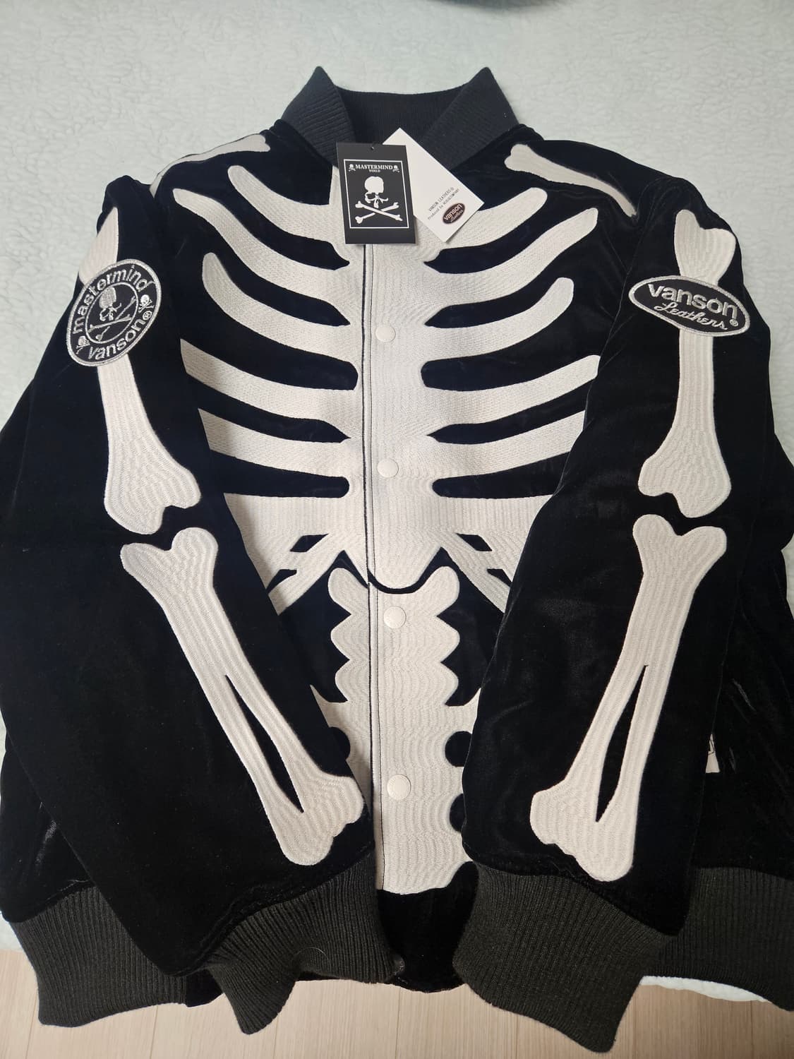 마스터마인드x밴슨 벨벳 본 봄버자켓 팝니다 상품이미지4