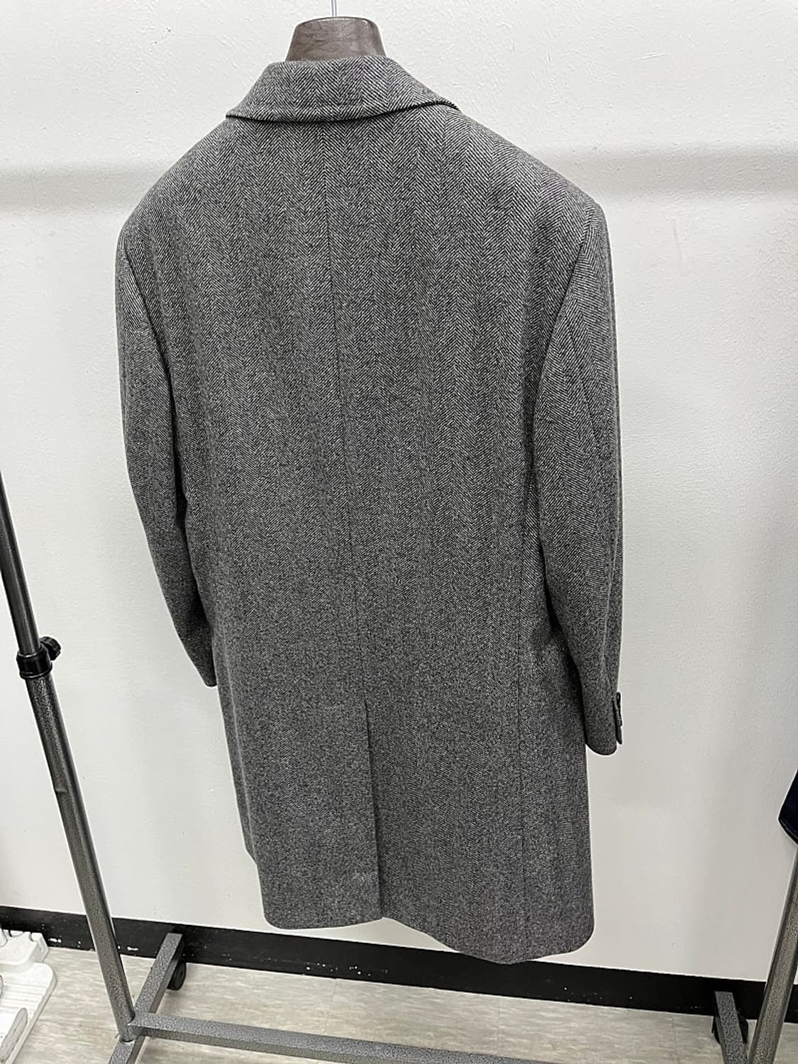 105-110) 까날리 헤링본 캐시미어100% 코트  상품이미지4