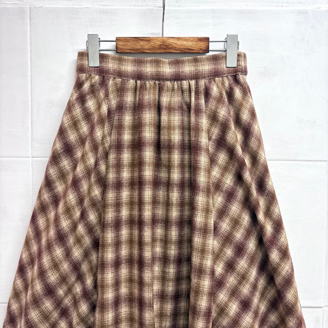 terawear emu 패치워크 체크 롱 스커트 (JPN) 상품이미지2