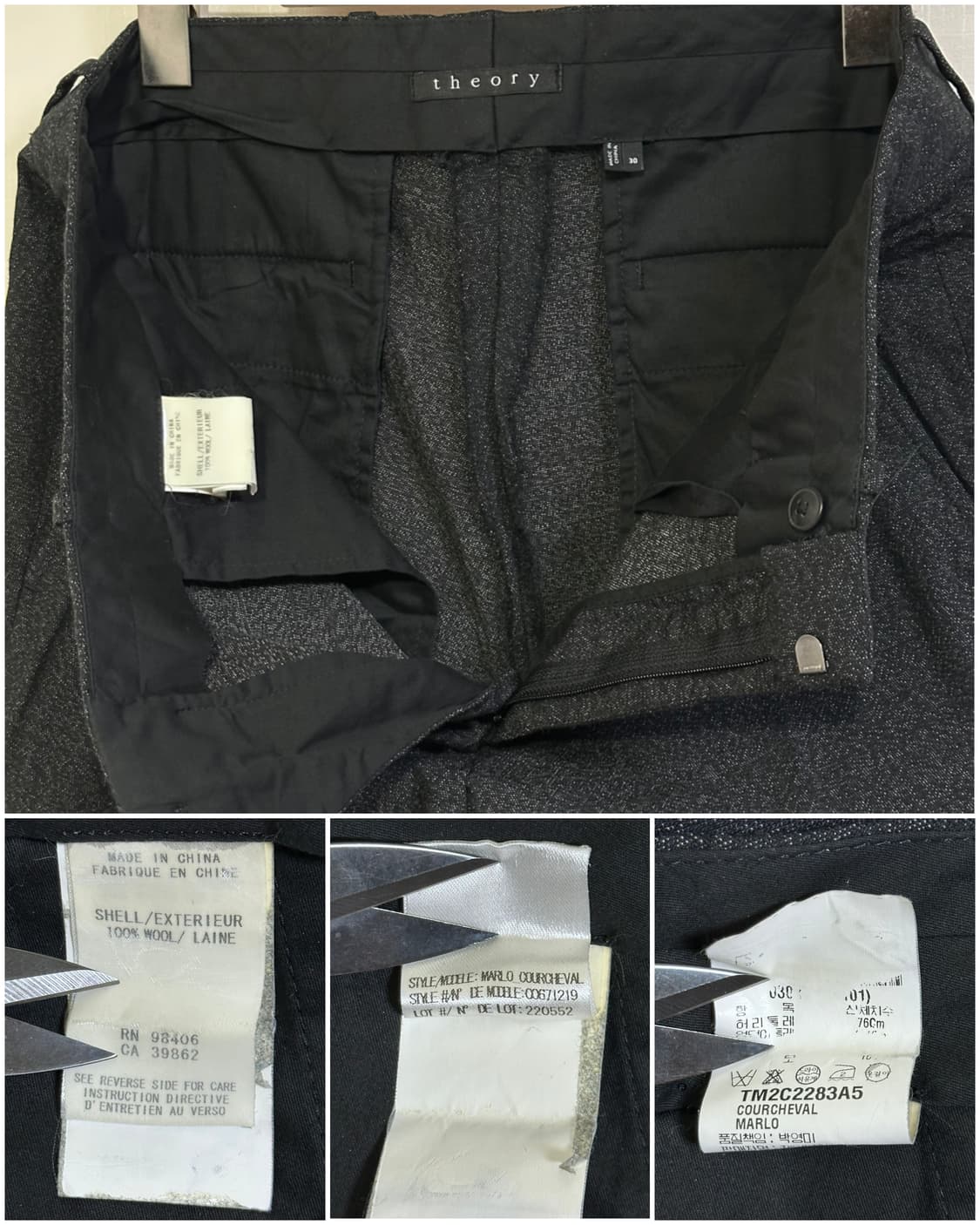 띠어리 울 슬랙스 30/진그레이 상품이미지6