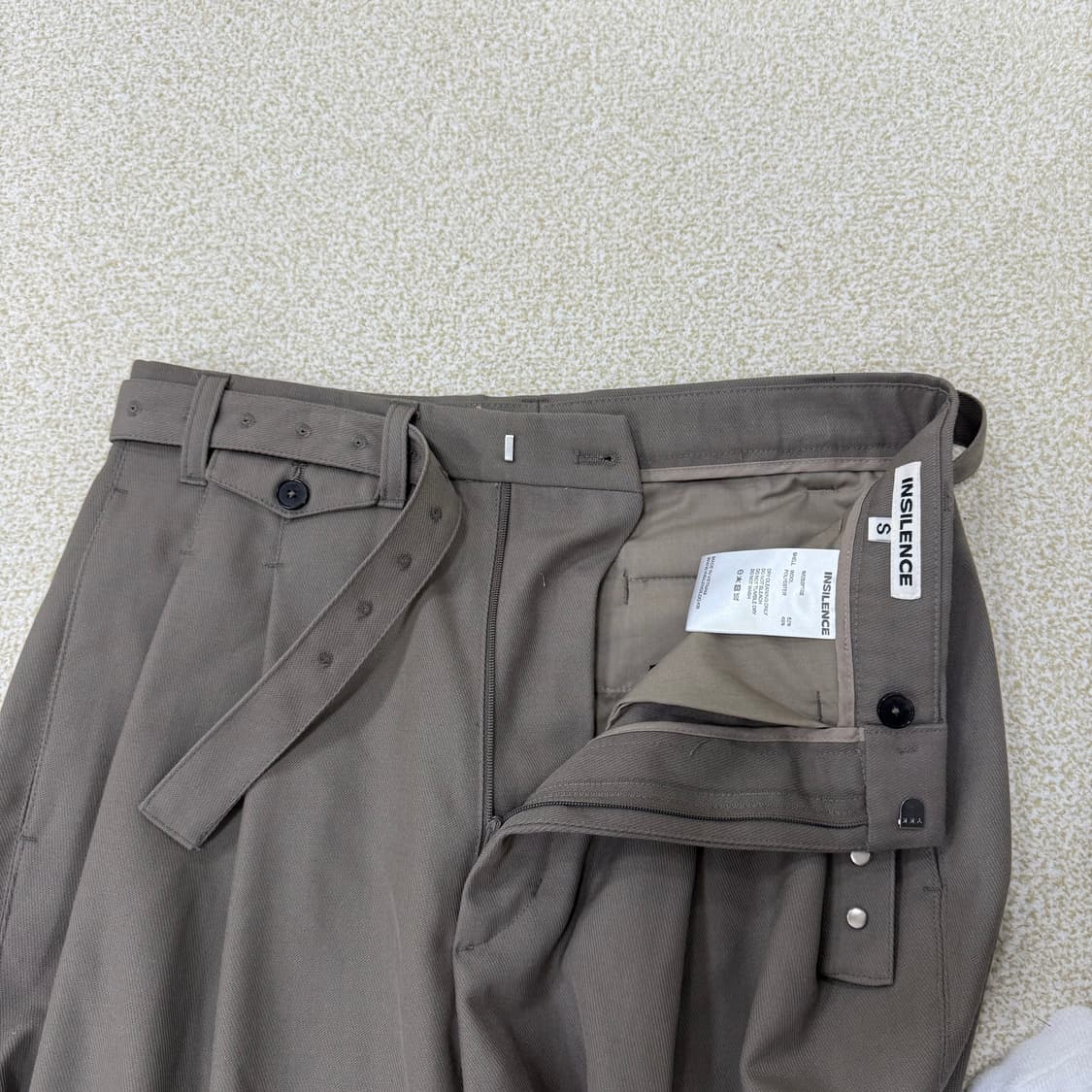 S 인사일런스 와이드 벨티드 팬츠 0120T 상품이미지3