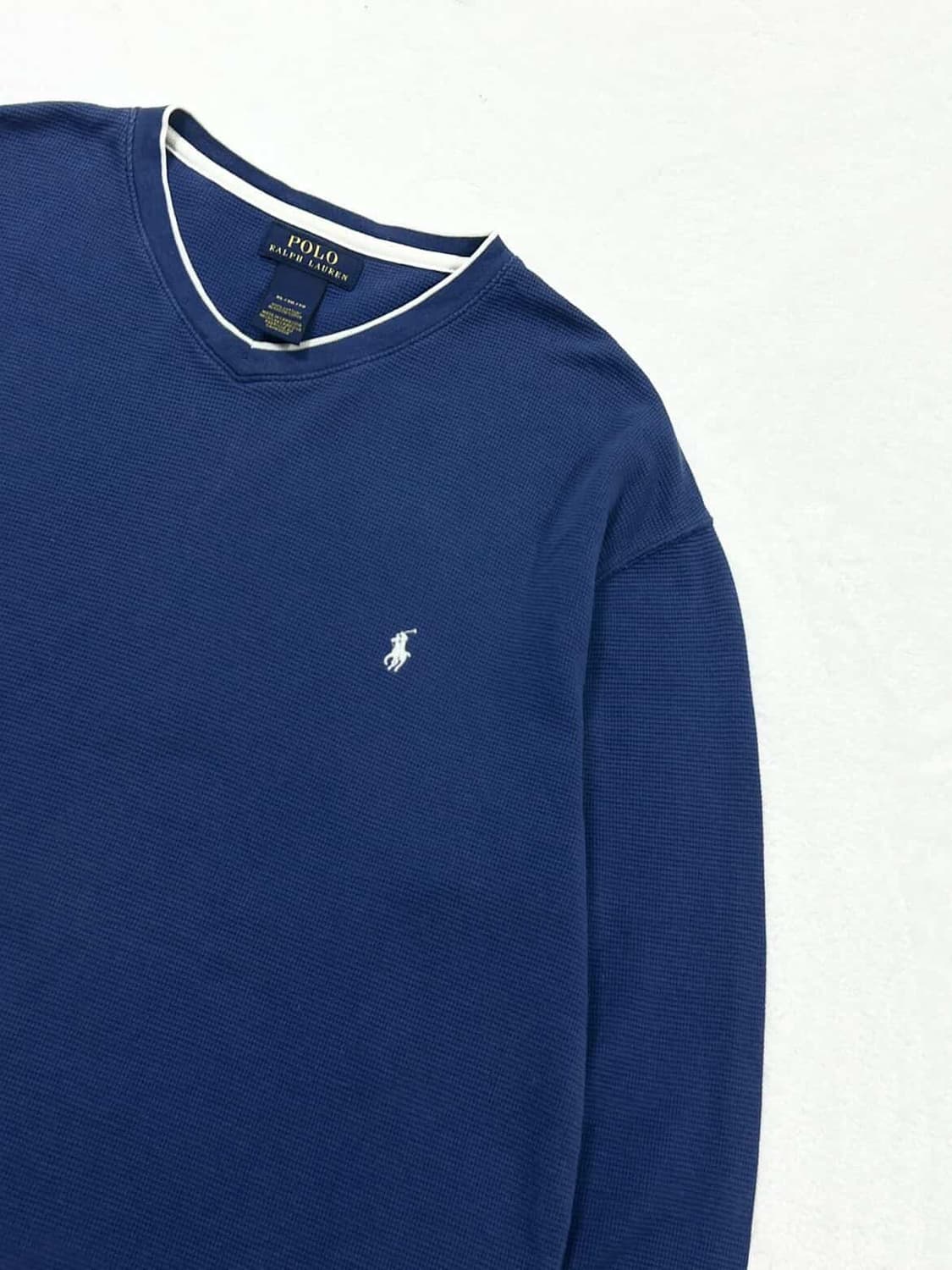 폴로 화이트포니 딥그린 와플 롱슬리브 상품이미지7