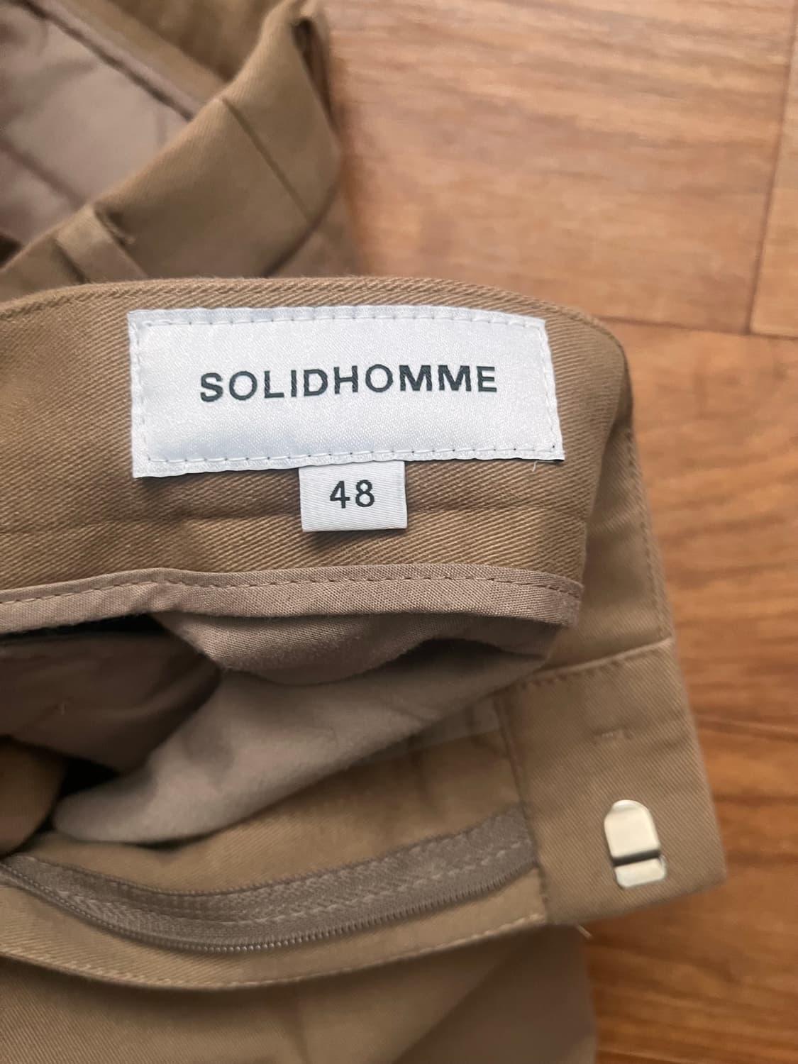 솔리드옴므 브라운 슬랙스 48 상품이미지2