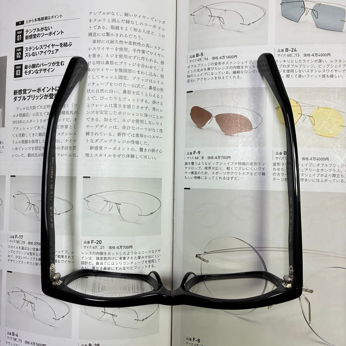 角矢甚治郎作 카도야 진지로 사쿠 일본 장인 셀룰로이드 안경 상품이미지10