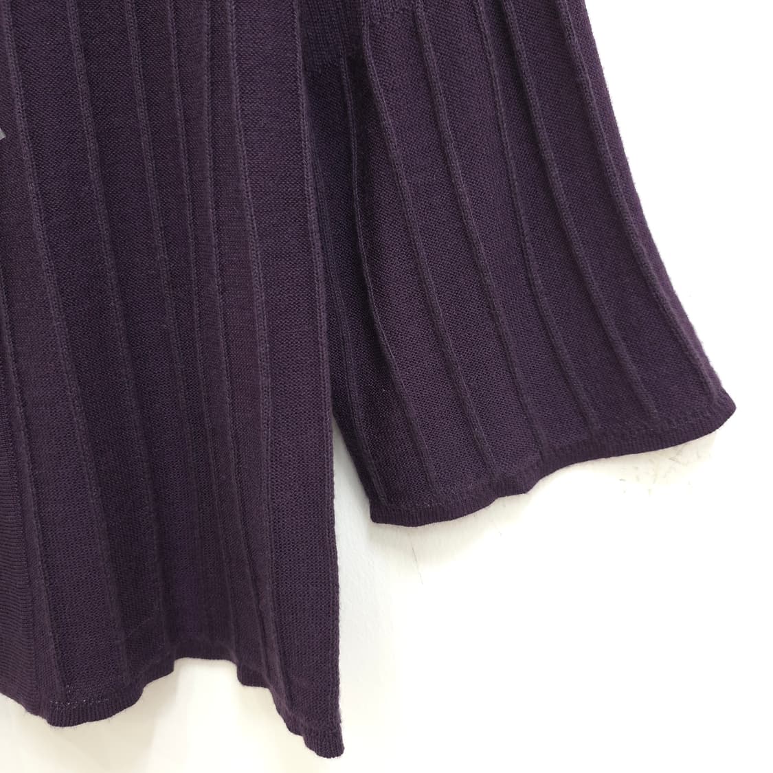 다크퍼플 울혼방 여리핏 7부 니트 가디건 상품이미지6