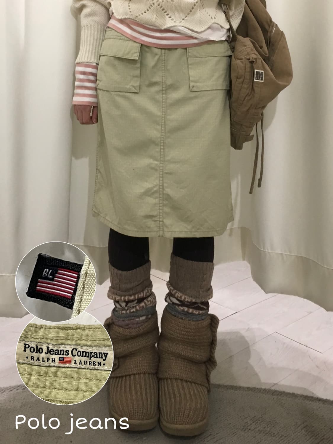 polo jeans midi skirt 상품이미지1