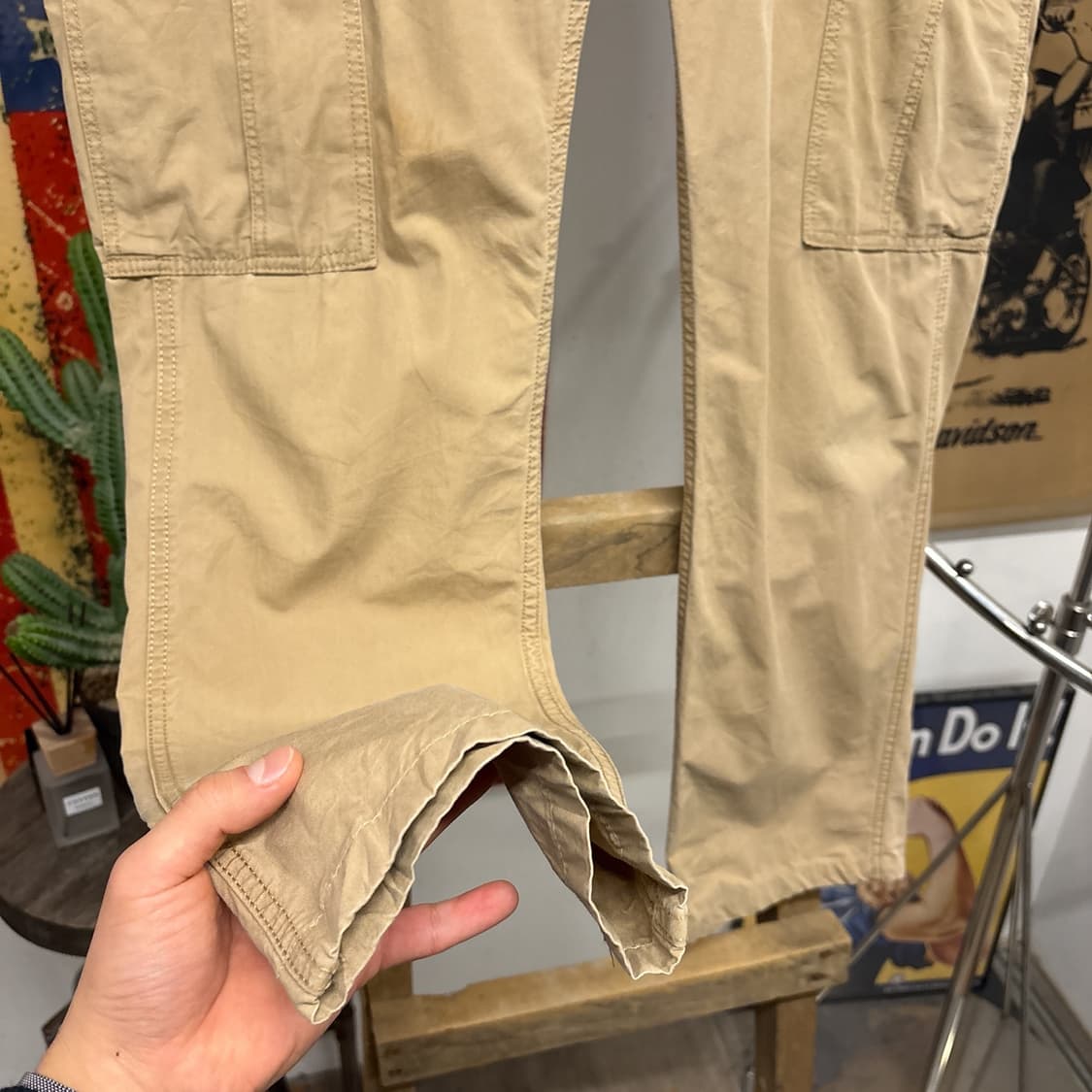 00s 리바이스 502 라이트코튼 와이드 카고팬츠 빅포켓 N773 상품이미지4