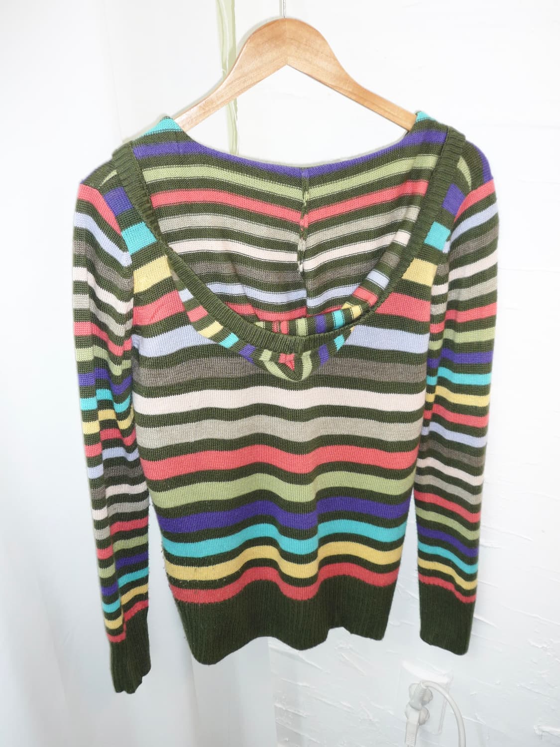 Color stripe hoodie knit 상품이미지5