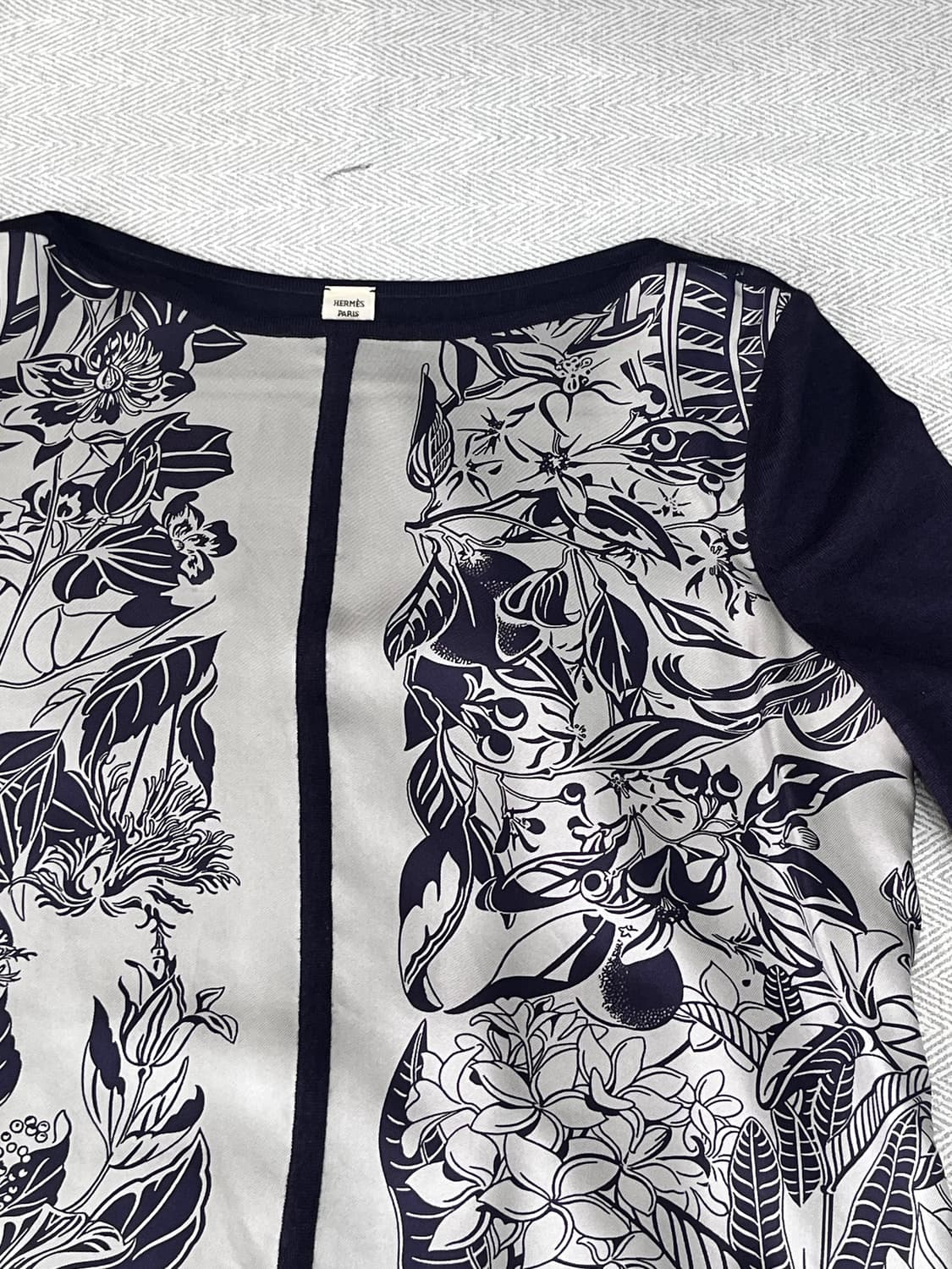 에르메스 실크 캐시미어 니트 여성 38 M 네이비 상품이미지8