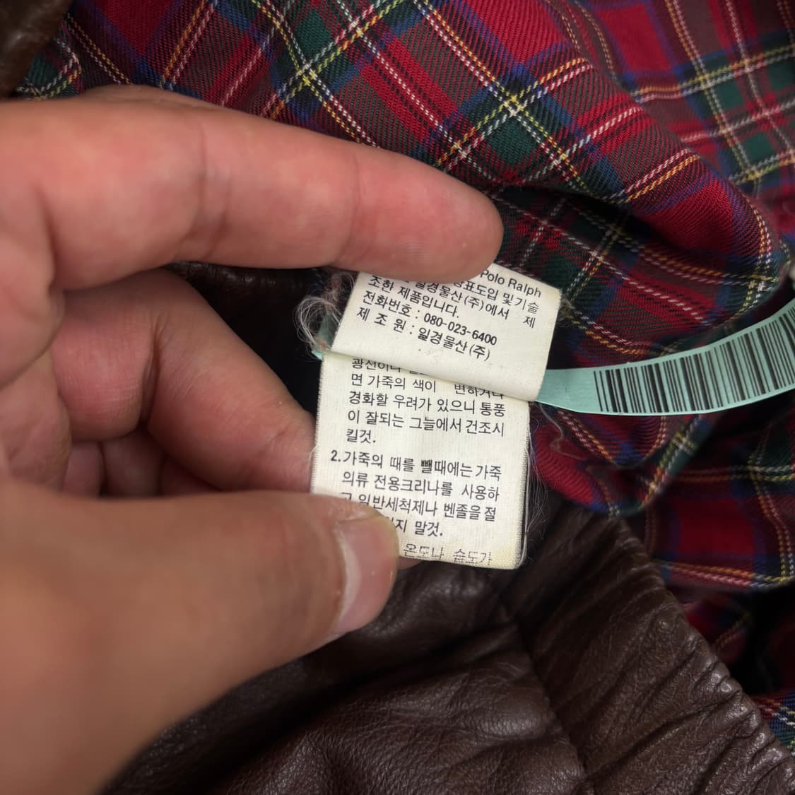 105 폴로 랄프로렌 80s 일경물산 램스킨 레더 자켓 상품이미지6