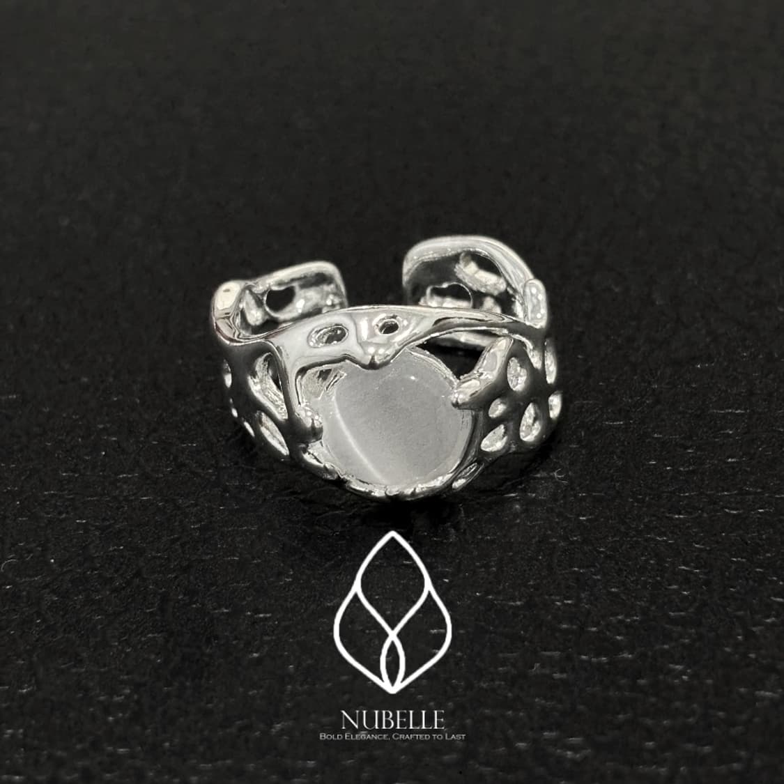 🌗 Onyx net ring / 오닉트 네트 925실버 반지 상품이미지2