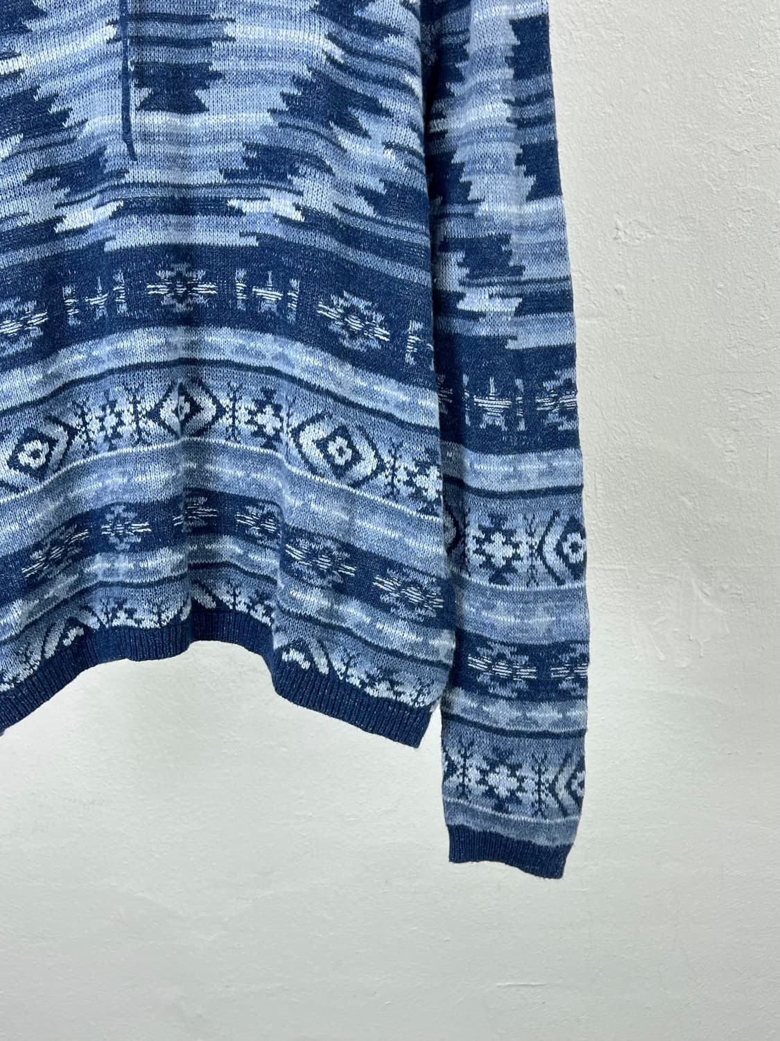 폴로 랄프로렌 네이비 블루 아즈텍 후디 니트 상품이미지5