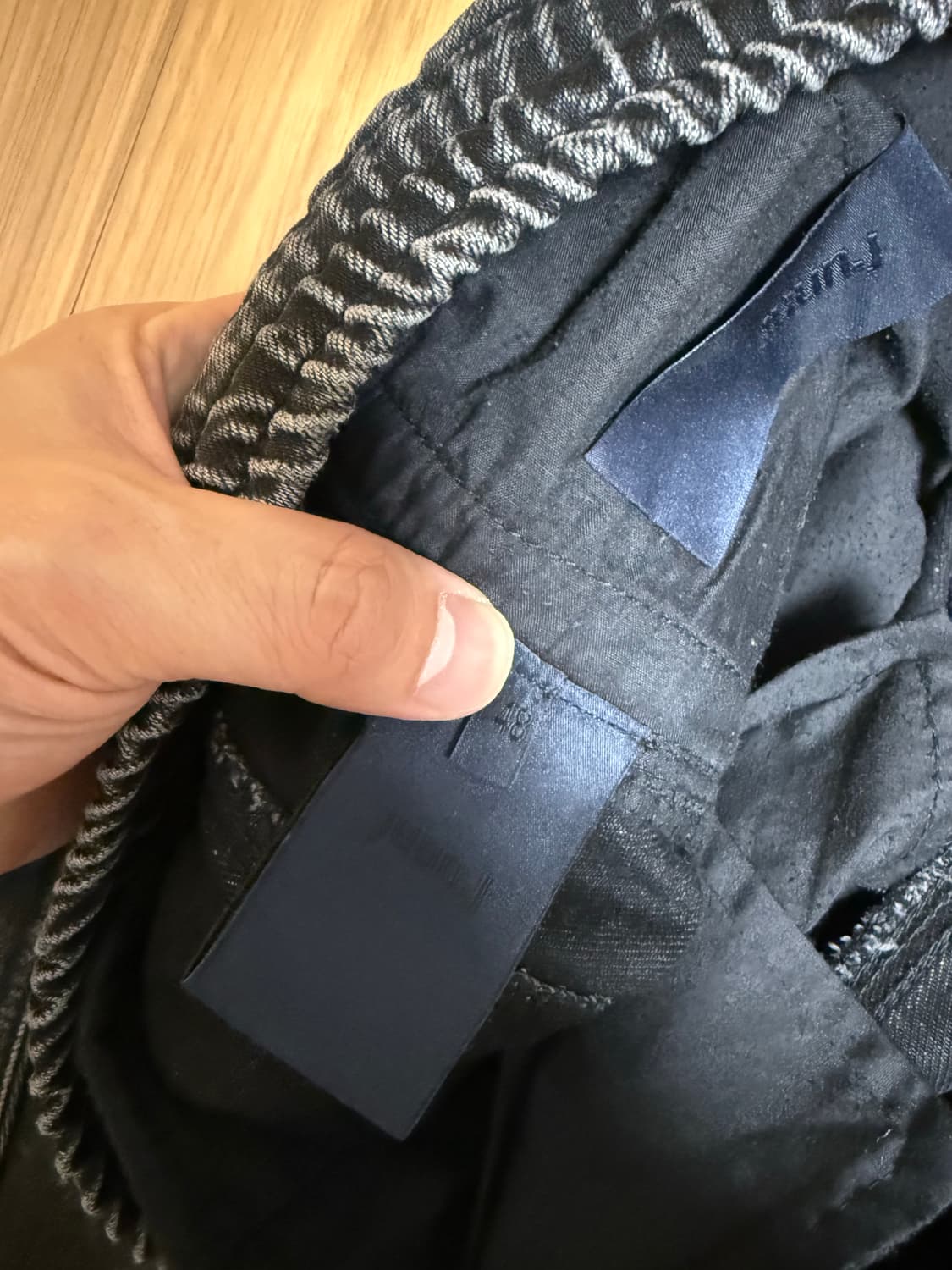 준지/흑청 조거 팬츠/48  상품이미지3