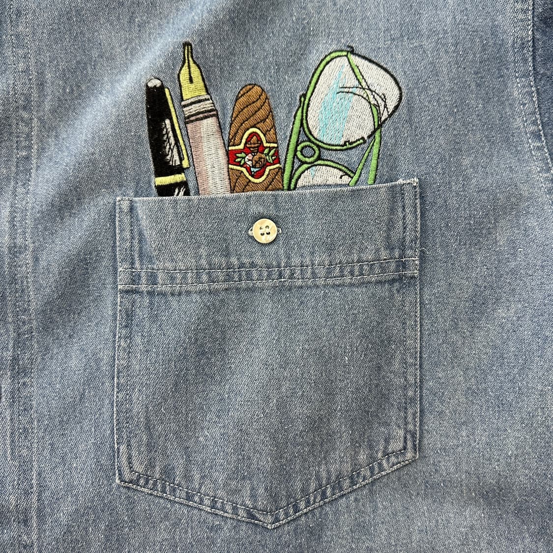 90s 톰 테일러 데님 셔츠 XL 상품이미지4