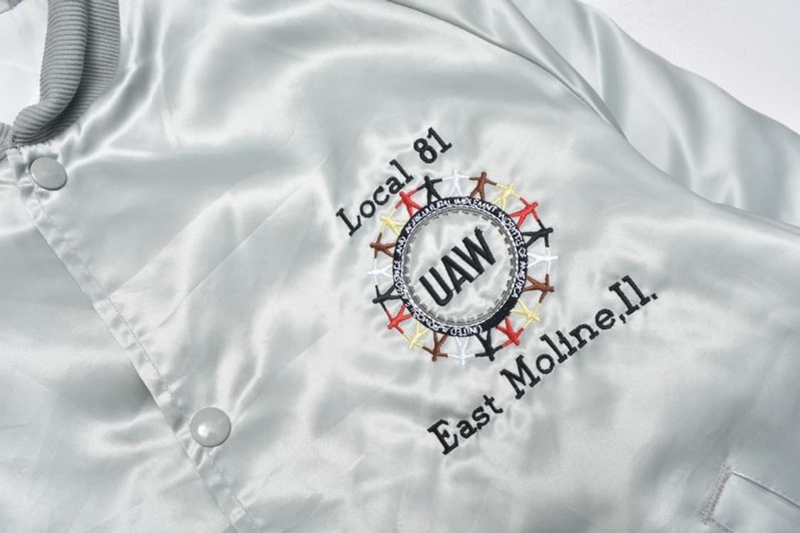 90S USA 새틴 스타디움 자켓 M M0040 상품이미지6