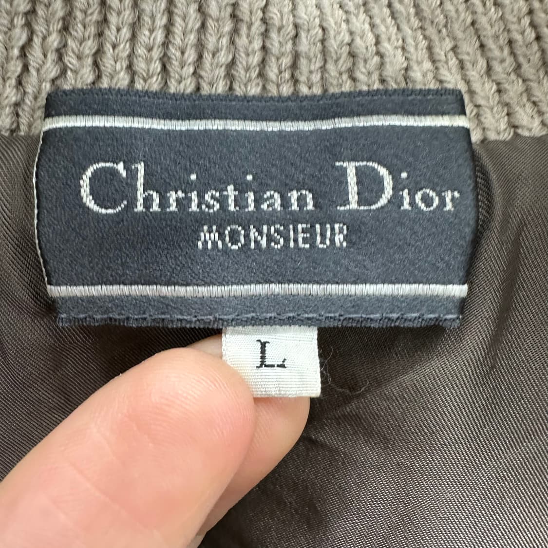 100 크리스찬 디올 재팬 남자 오버핏 니트 가디건 상품이미지3