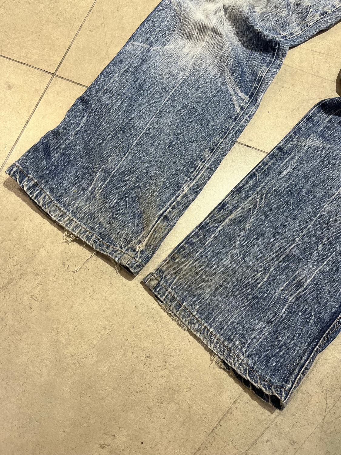 Edwin 빈티지 포켓 데미지 와이드 데님 팬츠 상품이미지7