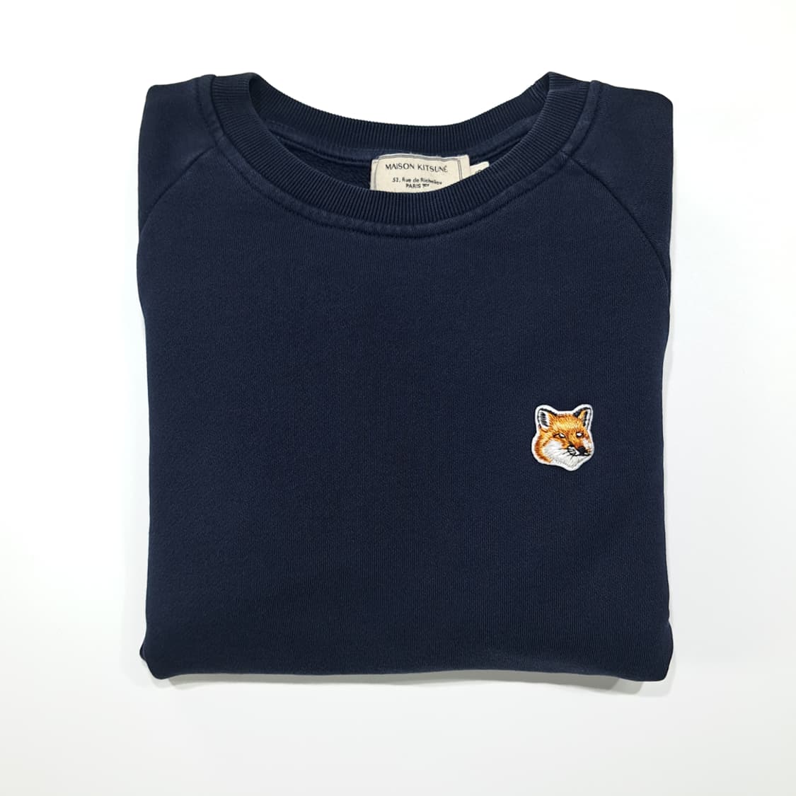 CL864 XS 메종키츠네 폭스헤드 네이비 맨투맨 스웻셔츠 상품이미지8