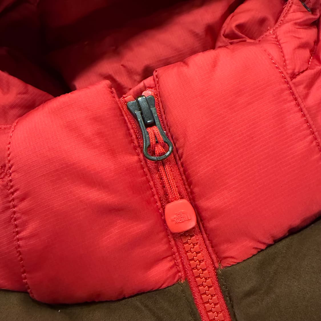 [100] 노스페이스 화이트라벨 마르코 눕시 패딩 레드 브라운 B396 상품이미지10