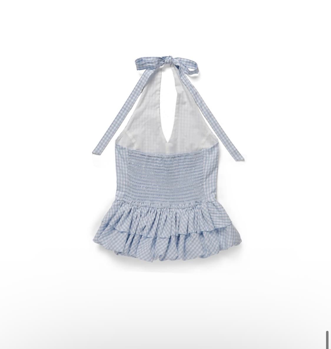 위드아웃썸머 마린 홀터넥 체크 상품이미지2