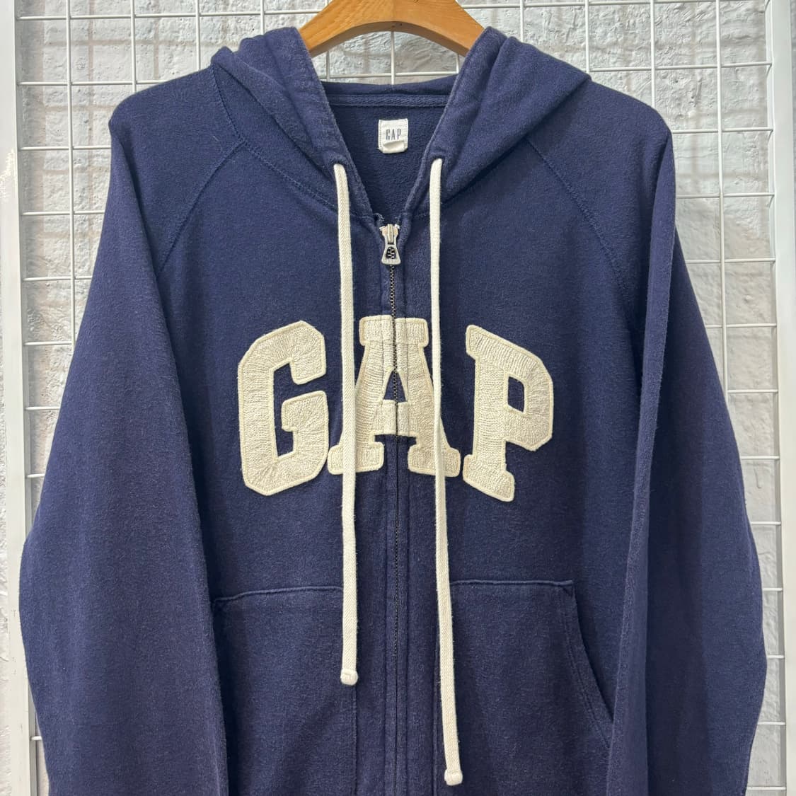 GAP 갭 빈티지 네이비 후드집업 M 상품이미지3