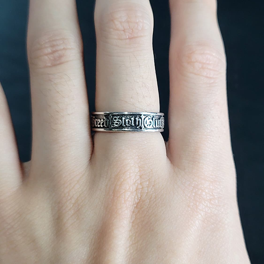 7개의 대죄 실버 남자 엔틱 빈티지 명품 칠죄종 반지 상품이미지9