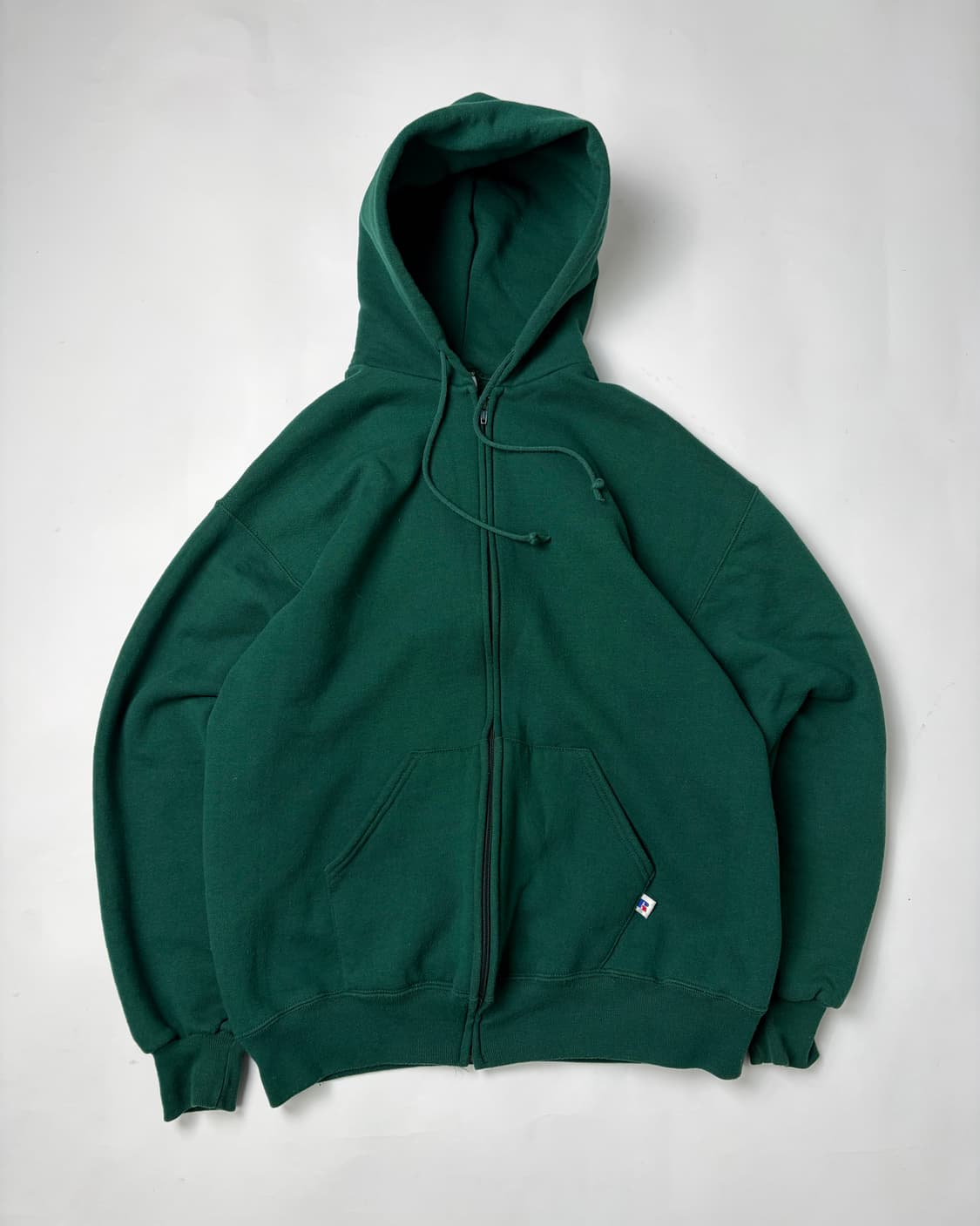 90s Russell Zip Up Hoodie (green) 상품이미지1